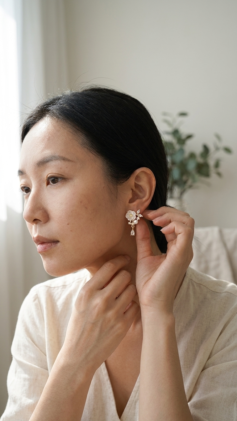 Camellia Earrings